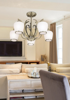 Lampa sufitowa wisząca 5X60W E27 patyna OPERA 35-54968