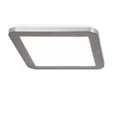 Plafon do łazienki NEXIT minimalistyczny – srebrny satynowy 40 cm – plafon z funkcją ściemniania LED 3000K 24W IP44 