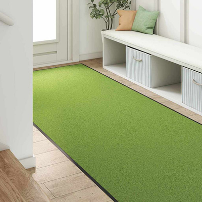 Dywanik wejściowy Zielony i Czarny 120 x 250 cm Poliamid i PVC