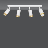 Lampa sufitowa  HIRO 4 WH/GOLD