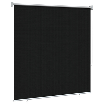 Roleta zewnętrzna 90% blokada UV Czarny 140 x 140 cm HDPE