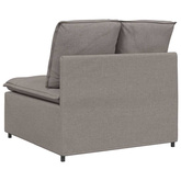 Modułowy moduł centralny sofy z poduszkami Taupe 100 cm
