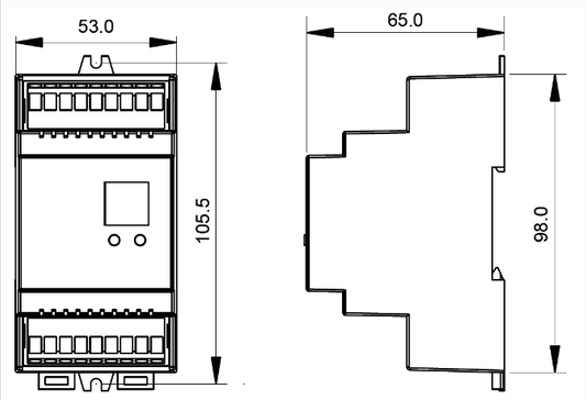Ściemniacz DALI 4-kanałowy 4x5A 12-36VDC na szynę DIN DT6