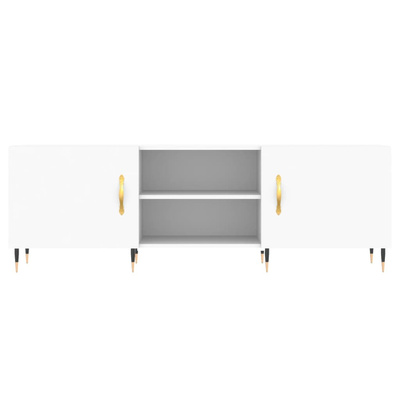 vidaXL Szafka pod TV, biała, 150x30x50 cm, materiał drewnopochodny wariant 7