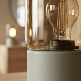 Lampka nocna do sypialni w kolorze szałwiowym K-5984 z serii VERA