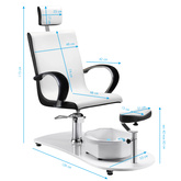 Fotel spa do pedicure z masażerem 308 124104