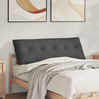 Poduszka na plecy Ciemnoszary 140 x 50 cm Tkanina sztruksowa