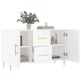 vidaXL Komoda, biała, 100x36x60 cm, materiał drewnopochodny model standard