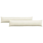 Poduszki na sofę 2 pcs Kremowy 200 x 40 cm Tkanina sztruksowa