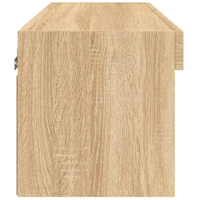 vidaXL Szafka pod TV, z oświetleniem LED, dąb sonoma, 60x30x30 cm