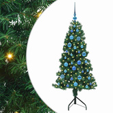 Rogowa Sztuczna Choinka z podstawą Zielony 150 cm PVC i Metal