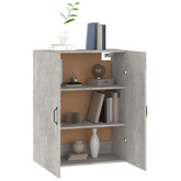 vidaXL Szafka wisząca, szarość betonu, 69,5x34x90 cm wariant 4