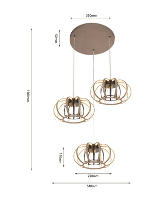 Lampa wisząca SALO 5033-313