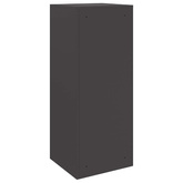Skrzynka na przesyłki z drzwiami Czarny 41 x 38 x 103 cm Stal