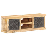 vidaXL Szafka pod TV ze stalowymi drzwiami, 120x30x40 cm, drewno mango