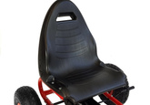 Gokart na Pedały A-18 Pompowane Koła Regulowany Fotel Czerwony