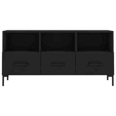 Szafka pod TV, czarna, 102x36x50 cm, materiał drewnopochodny vidaXL