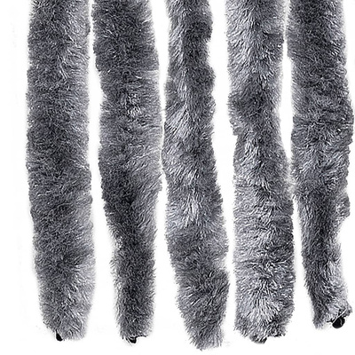 Zasłona przeciwko owadom, srebrna, 90x220 cm, szenil