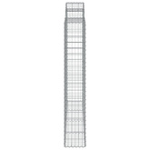 Kosze gabionowe, 3 szt, 200x30x180/200 cm, galwanizowane żelazo