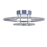 Lampa sufitowa okrągła LED chrom plafon 36W 3000K Adel Candellux 98-69634