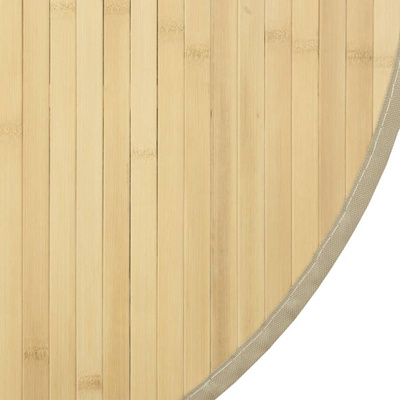 vidaXL Dywan okrągły, jasny naturalny, 100 cm, bambusowy
