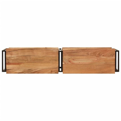 vidaXL Szafka pod TV, 140x30x40 cm, lite drewno akacjowe