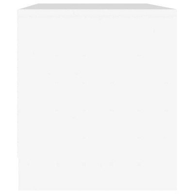 vidaXL Szafka pod TV, biała, 90x35x40 cm, materiał drewnopochodny