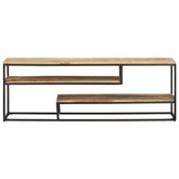 vidaXL Szafka pod TV, 130x30x45 cm, surowe drewno mango