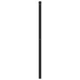 Metalowe wymienne wezgłowie, czarne, 90 cm