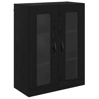 Highboard Czarny Dąb 69,5 x 34 x 90 cm Drewno inżynieryjne