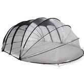 Namiot basenowy przezroczysty 640 x 432 x 205 cm PVC