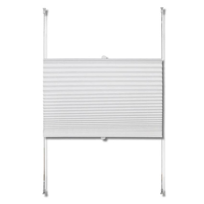 Roleta plisowana 40x200 cm Biała
