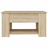 vidaXL Stolik kawowy, dąb sonoma, 79x49x41, materiał drewnopochodny