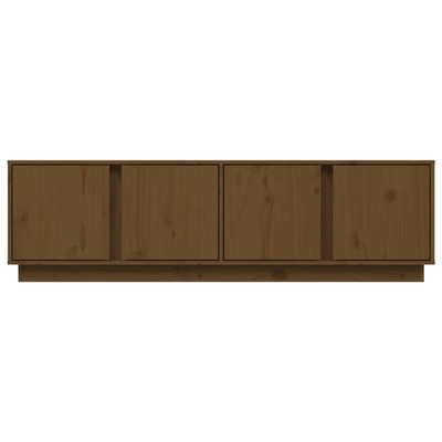 vidaXL Szafka pod TV, miodowy brąz, 140x40x40 cm, lite drewno sosnowe