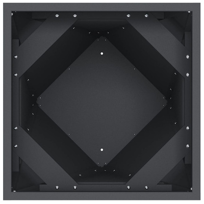 Donica 2 pcs Antracyt 50 x 50 x 75 cm Stal
