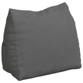 Poduszka na plecy Ciemnoszary 60 x 20 x 50 cm tkanina