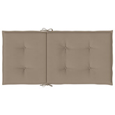 vidaXL Poduszki na krzesła ogrodowe, 6 szt., taupe, 100x50x3 cm