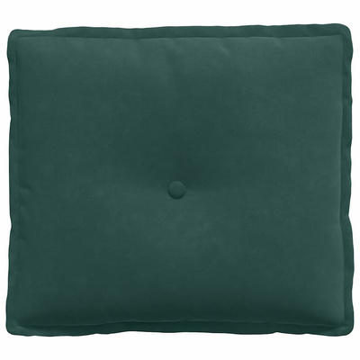 Poduszka na plecy Ciemna zieleń 50 x 45 cm Tkanina sztruksowa