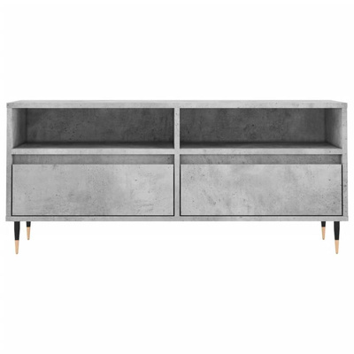 vidaXL Szafka pod TV, szarość betonu, 100x34,5x44,5 cm