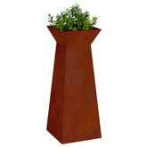 Donica słupowa 2 pcs Srebrny 40 x 40 x 100 cm