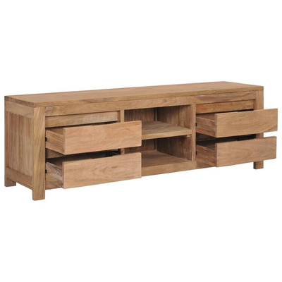 vidaXL Szafka pod TV, 115x30x40 cm, lite drewno tekowe
