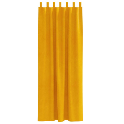 Zasłony zaciemniające 2 pcs Musztardowy Żółty 140 x 260 cm