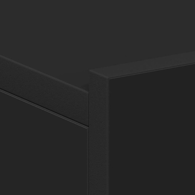 Wiszące szafki nocne, 2 szt., czarne, 40x30x15 cm