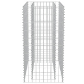 vidaXL Podwyższona donica gabionowa, galwanizowana stal, 90x50x100 cm