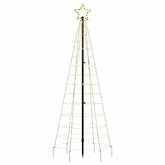 Choinka świąteczna LED z kolcami 220 diod LED Ciepła biel 180cm