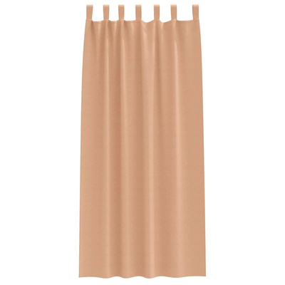 Firany blackout z kółkami 2 pcs Jasny Brąz 225 x 140 cm