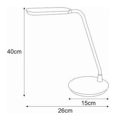 biurkowa K-BL1208 CZERWONY z serii SOLO Lampka