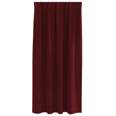 Zasłony zaciemniające 2 pcs Czerwone wino 140 x 175 cm Aksamit