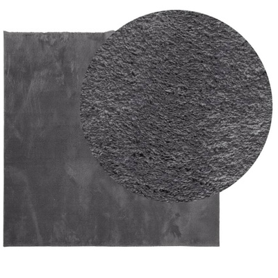 vidaXL Dywan HUARTE z krótkim włosiem, antracytowy, 200x200 cm