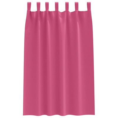 Firany blackout z kółkami 2 pcs Jasnoróżowy 175 x 140 cm